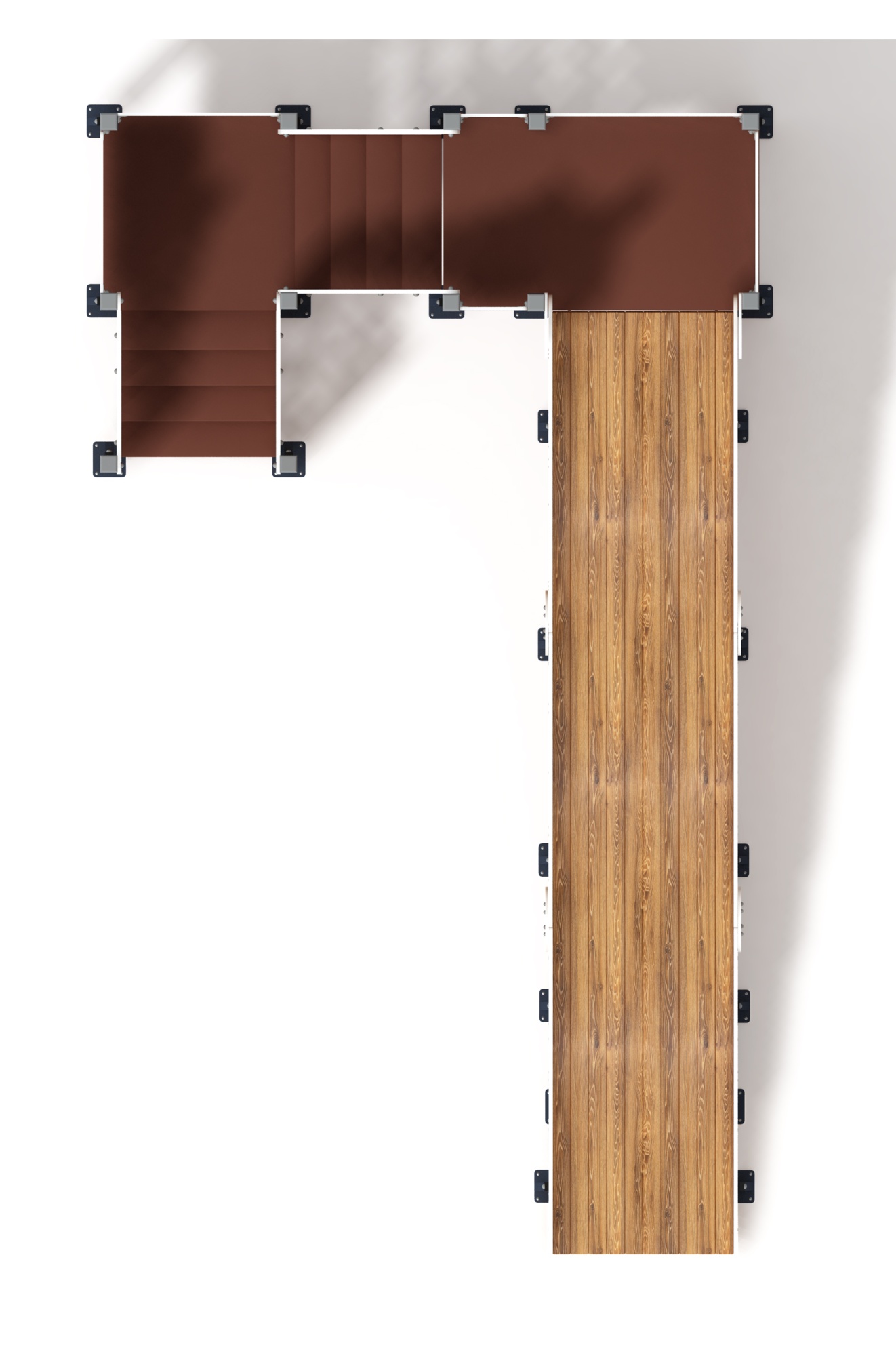 Горка Зима (коричневый)(под анкера) - ИО 49.01.02-03.И1 - Н=2000