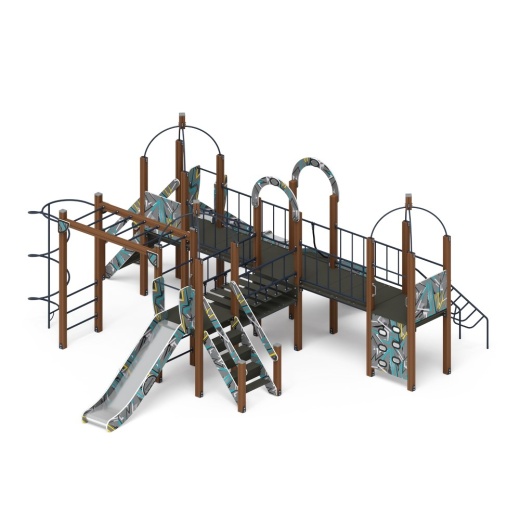 Навина (Техно-голубой) - ДИК 2.09.07-01 - Игровой комплекс H=1200