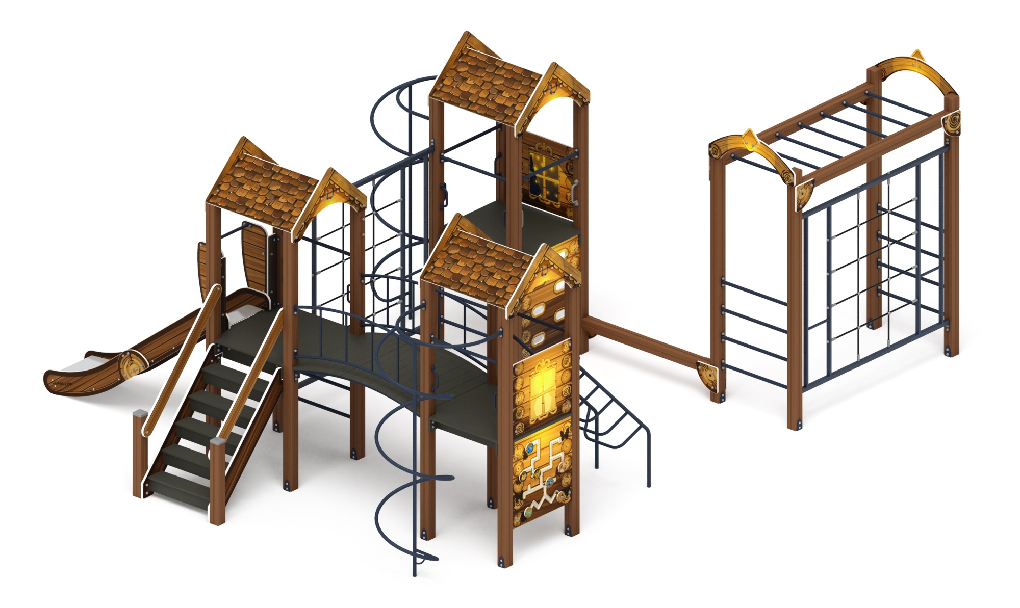 Городок (ЭКО) - ДИК 2.01.3.04-02 - Игровой комплекс H=1200