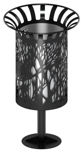 Урна (с баком) (под анкера) МФ 50.04.01-02.А.Логотип