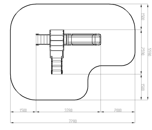 В гостях у сказки  горка пластиковая  Н 900 ДИК 1.05.01-23