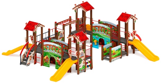 В гостях у сказки горка пластиковая Н 900 ДИК 1.05.01-30