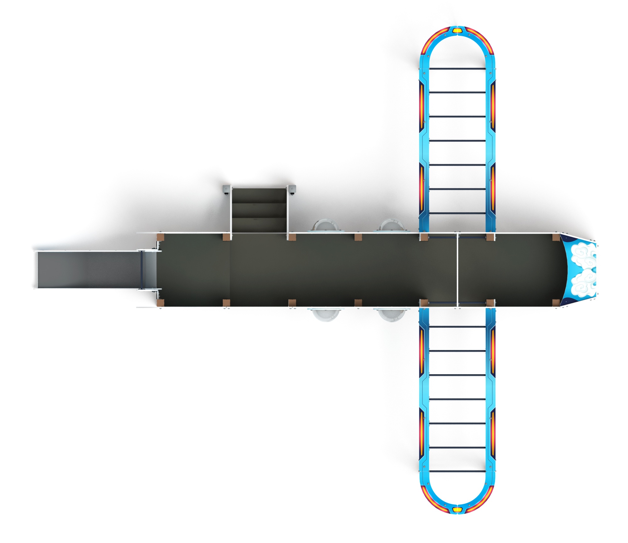 Аэроплан - ДИК 1.03.4.01-01.C (Дракон) - Игровой комплекс H=900