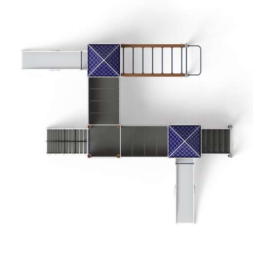 Замок (Пиксель) - ДИК 2.18.02-03 - Игровой комплекс H=1200