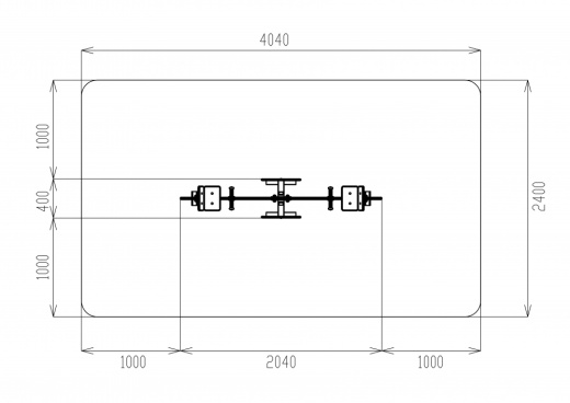 Качалка балансир со спинкой Петушки - ИО 21.Д.01.01 - Космопорт