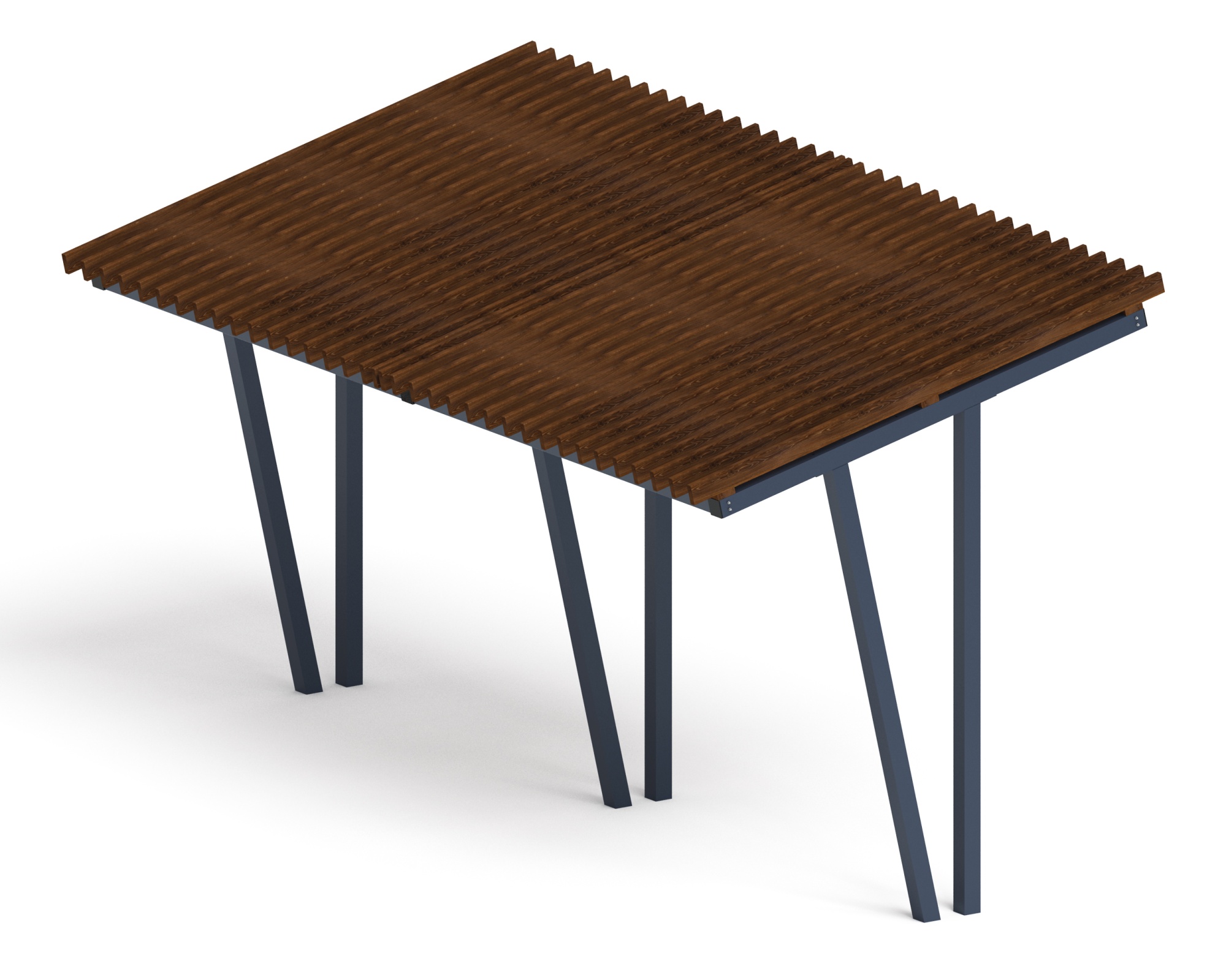 Пергола тент (наклоная) - МФ 77.03.02-01 /без поликарбоната/