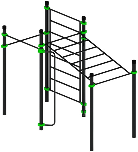 Воркаут ЛОВ 89 зеленый ВТ 101.12-02