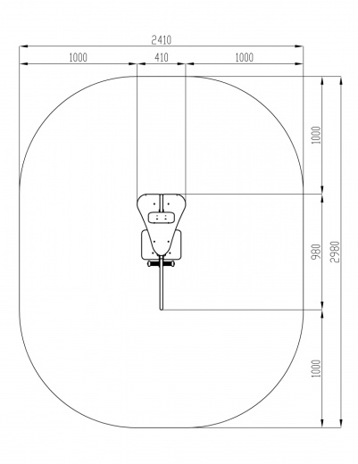 Самолетик (зеленый) - Качалка на пружине - ИО 22.03.02-01