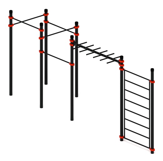 Воркаут 108 красный ВТ 12.22-01