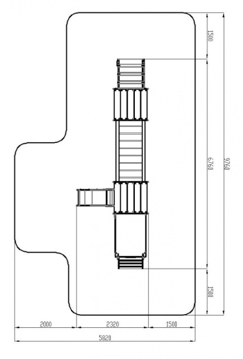 Паровозик (черный) - ДИК 1.03.5.03-02 - Игровой комплекс H=750