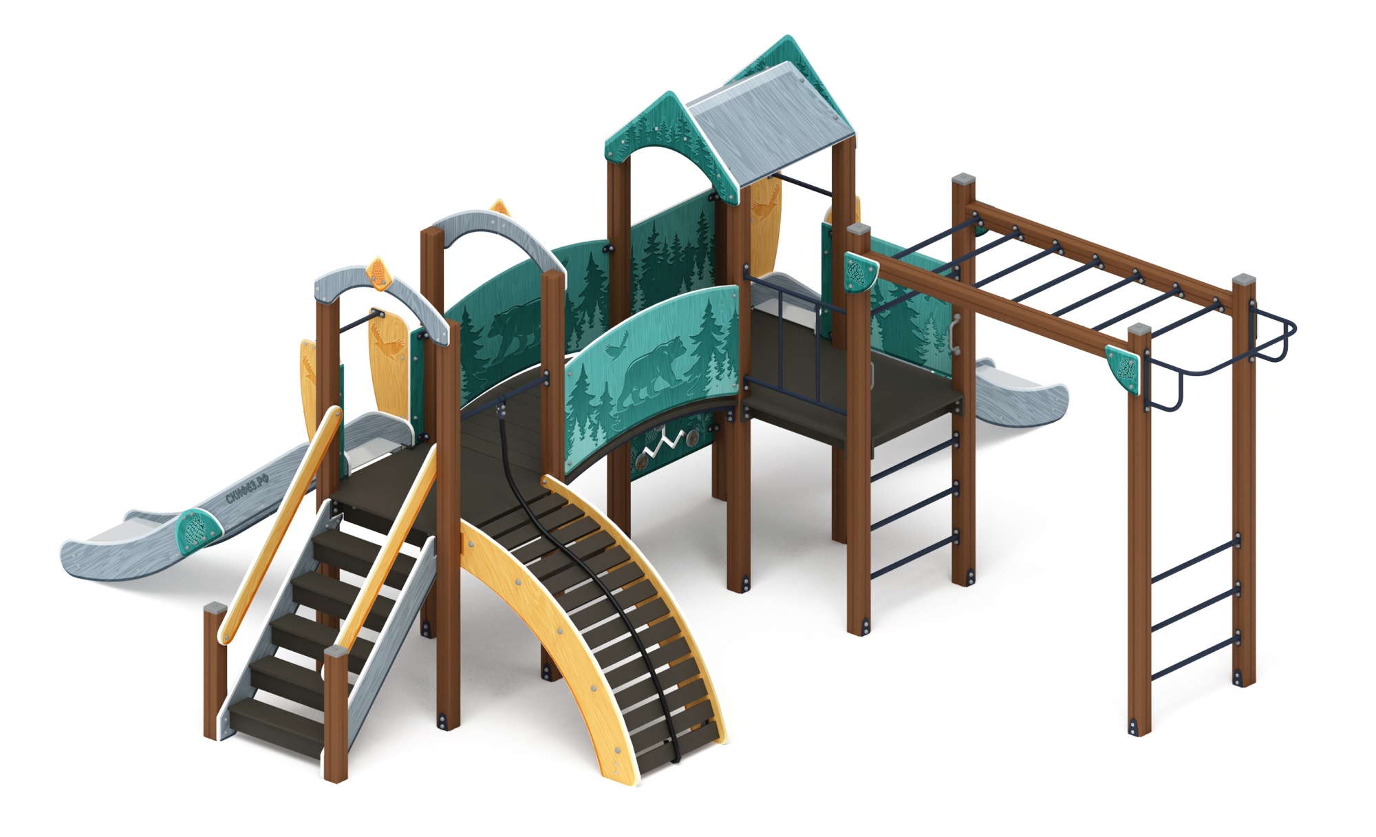 Рада (Тайга) - ДИК 2.01.2.08-33 - Игровой комплекс H=1200