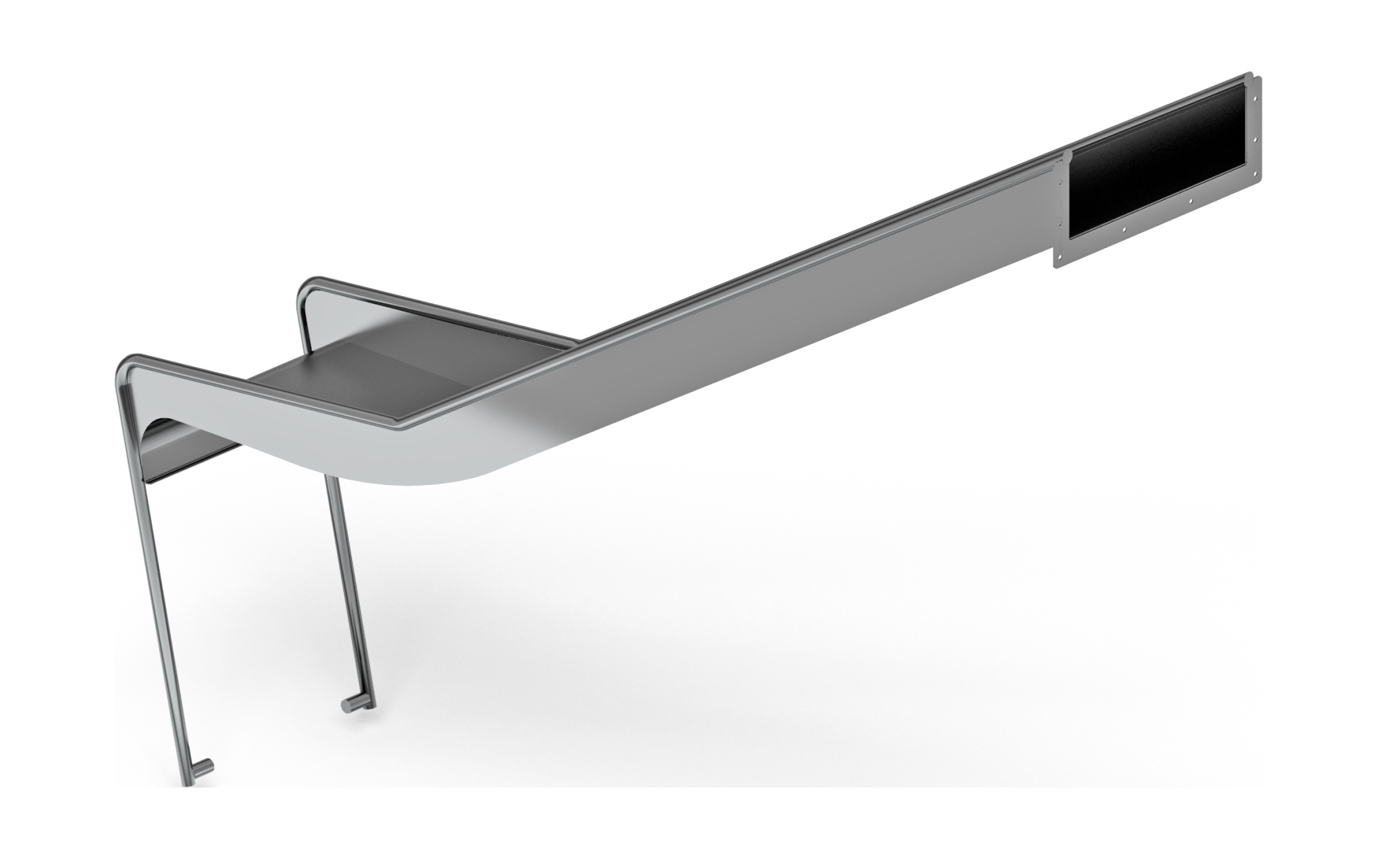 Горка из нержавеющей стали приставная 1500 SNP 1500.470-02