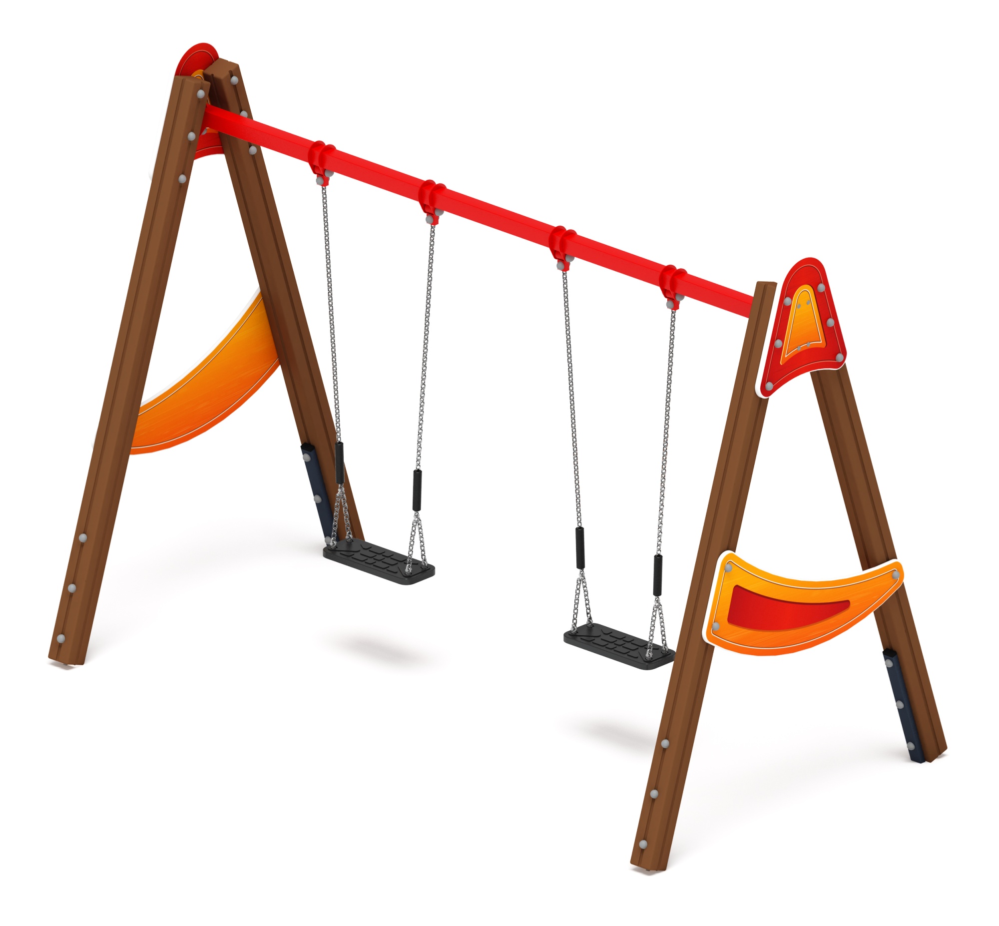 Качели двойные Д2 - ИО 12.Д.03.03.01-П - (Счастливое детство)