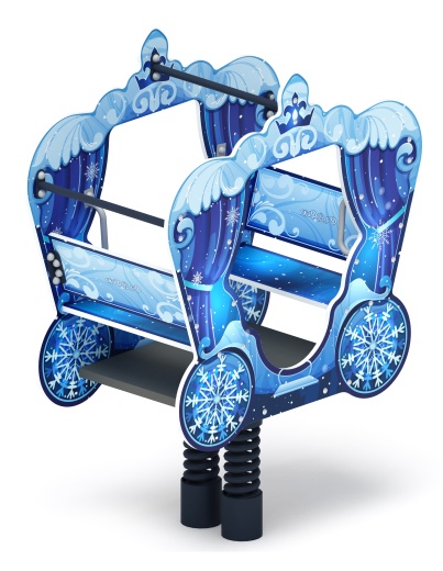ИО 23.03.03-04 Качалка на пружине карета Снежная королева