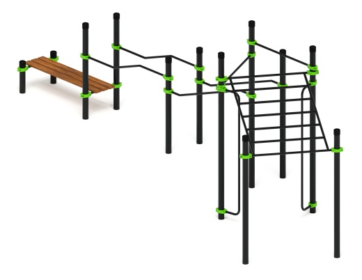 Воркаут ЛОВ 108 зеленый ВТ 102.21-02