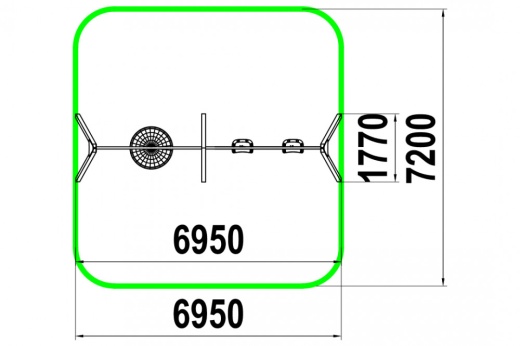 Качели на цепочках "Комби" КАЧ-1.18