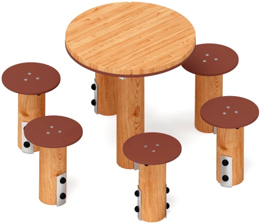 Столик взрослый (лиственница) МФ 32.01.05-Л