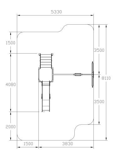 Счастливое детство (Алтай) - ДИК 2.01.01-04 - Игровой комплекс H=1200