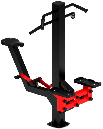 Степ+Вело (красный) - Уличный тренажер - СТ 018-11