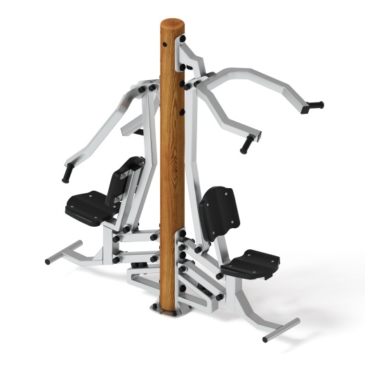 Тренажер тяга верхняя + жим от груди (лиственница темный) СТ 027-Л.И1.01