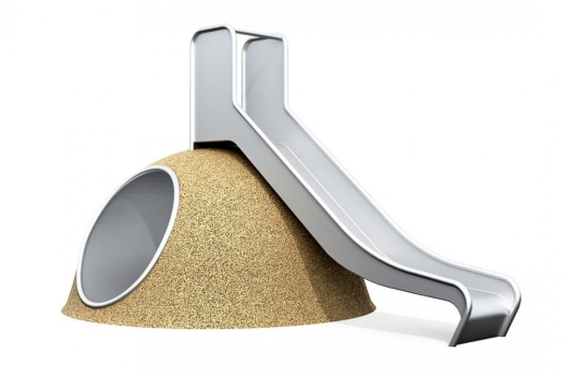 Холм с горкой и тоннелем