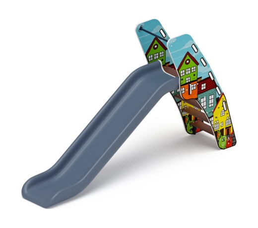 Горка пластиковая - ИО 42.01.01-05 - (серый скат) H=1200 (Город)