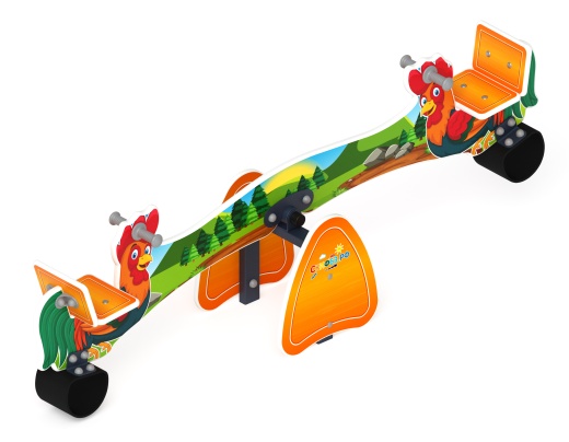 Качалка балансир со спинкой Петушки - ИО 21.Д.01.01 - Космопорт