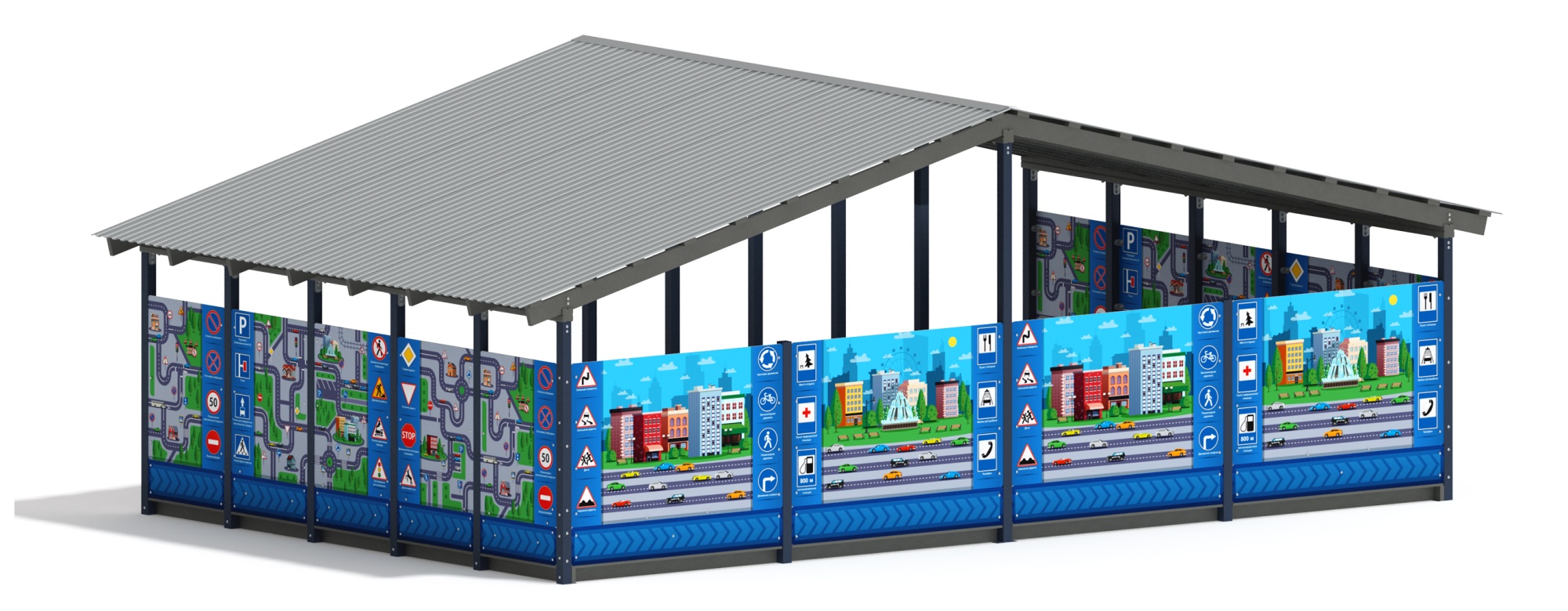 Теневой навес (ДПС) - МФ 70.8.5-14