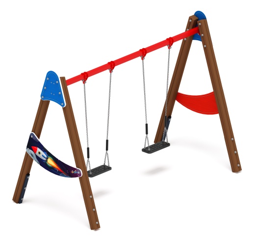 Качели двойные Д2 - ИО 12.Д.03.03.02-П - (Космопорт)