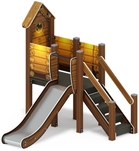 Горка с домиком - ИО 41.01.05-02 - (ЭКО) H=900