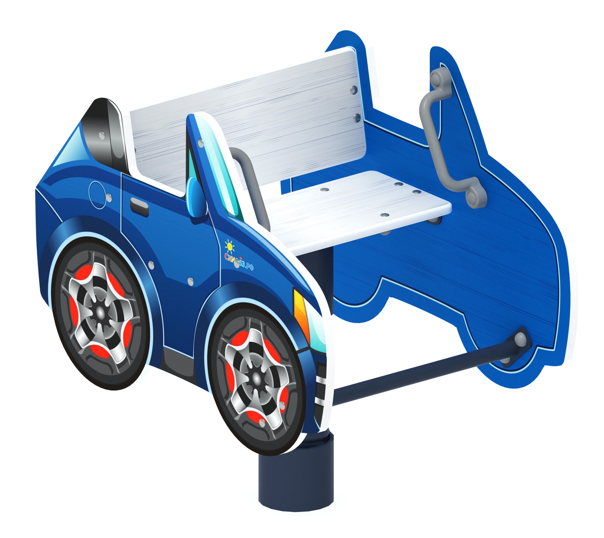 Кабриолет - Качалка на пружине машинка мини - ИО 22.03.04-И1