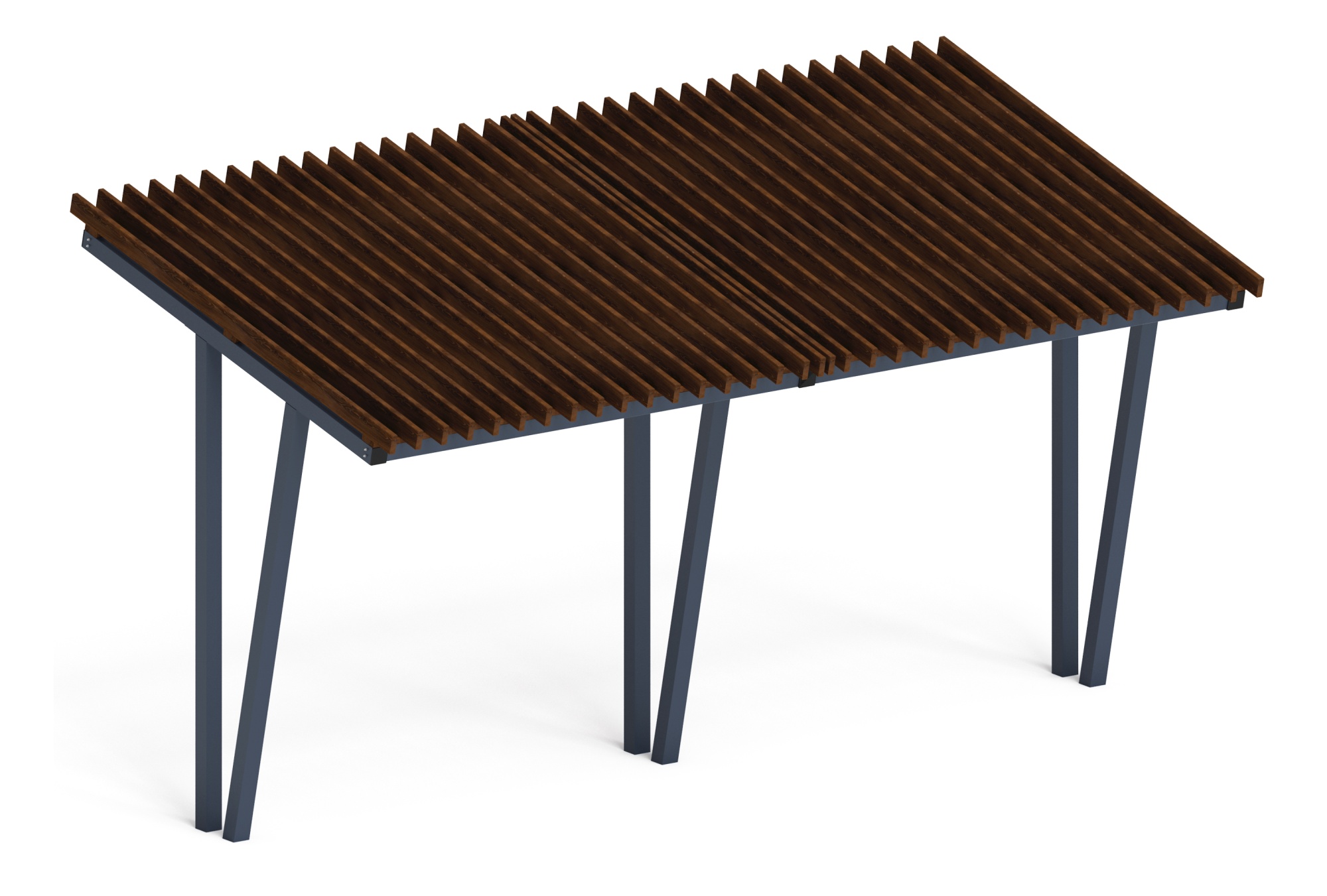 Пергола тент (наклоная) - МФ 77.03.02-01 /без поликарбоната/