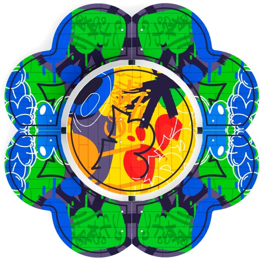 Столик детский Ромашка (граффити) МФ 31.01.10-03