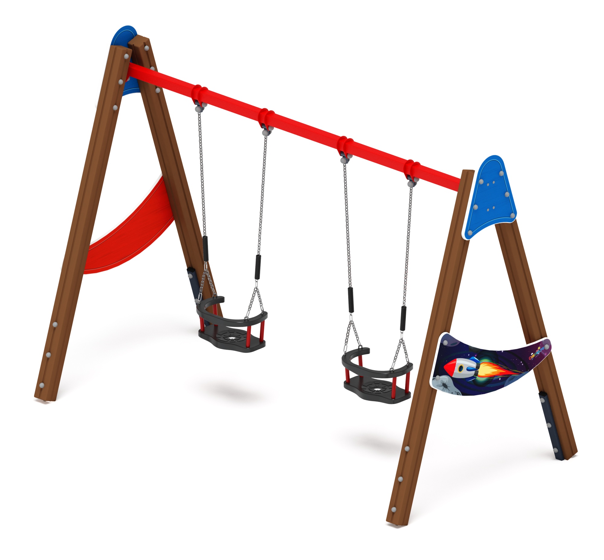 Качели двойные Д2 - ИО 12.Д.01.01.02-П - (Космопорт)