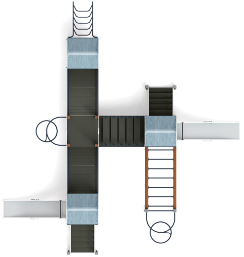 Дворик детства (Тайга) - ДИК 2.01.4.02-03 - Игровой комплекс H=1200
