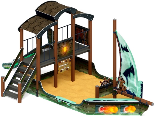 Парусник (Летучий Голландец) - ДИК 2.03.3.01-04 - Игровой комплекс Н=1200