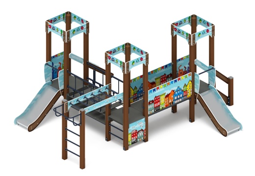 Королевство (Коты) - ДИК 1.15.08-11 - Игровой комплекс H=750