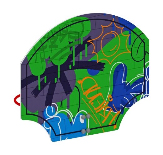 Щит баскетбольный мини (Граффити) - СО 1.70.02-03