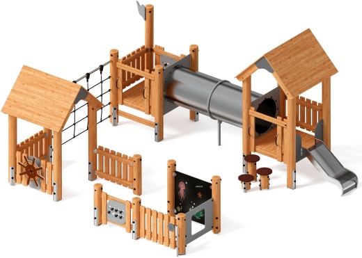 Игровой комплекс (лиственница) ДИК 1.24.02-Л
