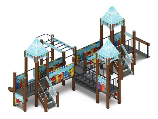 Королевство (Коты) - ДИК 1.15.05-21 - Игровой комплекс H=750