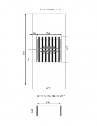 Пергола тент с качелями (прямая) - МФ 78.04.01 /с поликарбонатом/