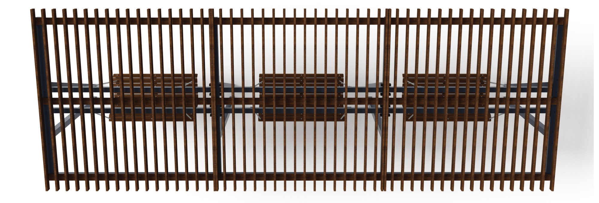 Пергола тент с качелями (наклоная) - МФ 78.03.03-01 /без поликарбоната/