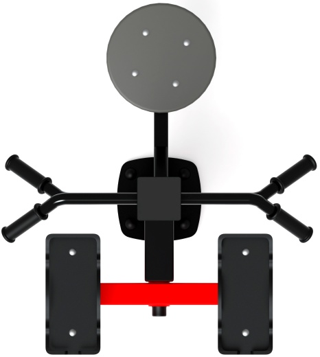 Степ+Твистер (красный) - Уличный тренажер - СТ 019-11