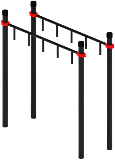 Воркаут ЛОВ 108 красный ВТ 102.10-01