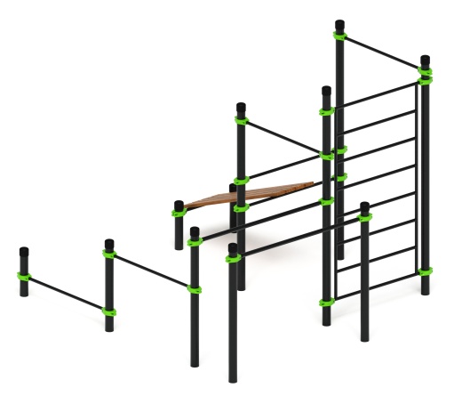 Воркаут 108 зеленый ВТ 12.21-02
