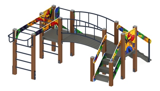 Карапуз (Граффити) - ДИК 1.001.05-03 - Игровой комплекс Н=750