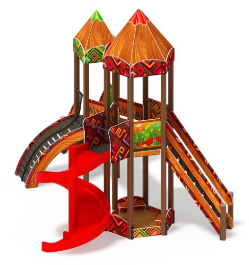 Карандаши (Винтовой скат) - ДИК 2.26.05-01.С - Игровой комплекс Н=2000