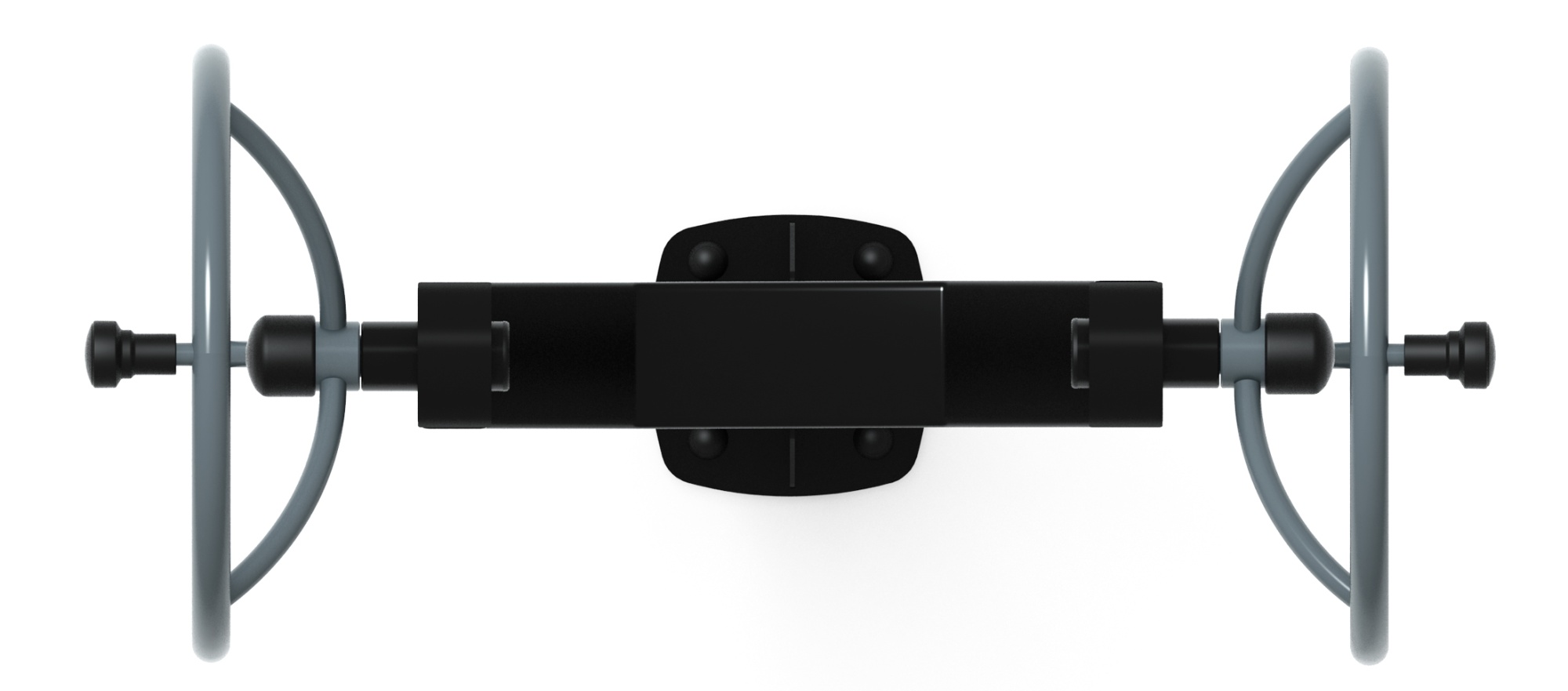 Рули (положение сидя) серый - Уличный тренажер - СТ 106-13