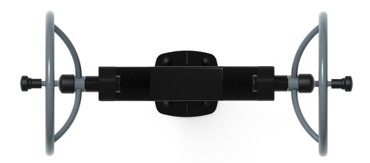 Рули (положение сидя) серый - Уличный тренажер - СТ 106-13