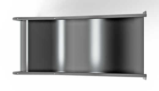 Горка из нержавеющей стали приставная 600 SNP 600.470-02